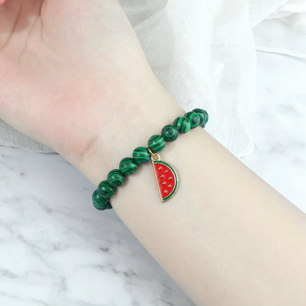 Bracelet Malachite <br> Watermelon