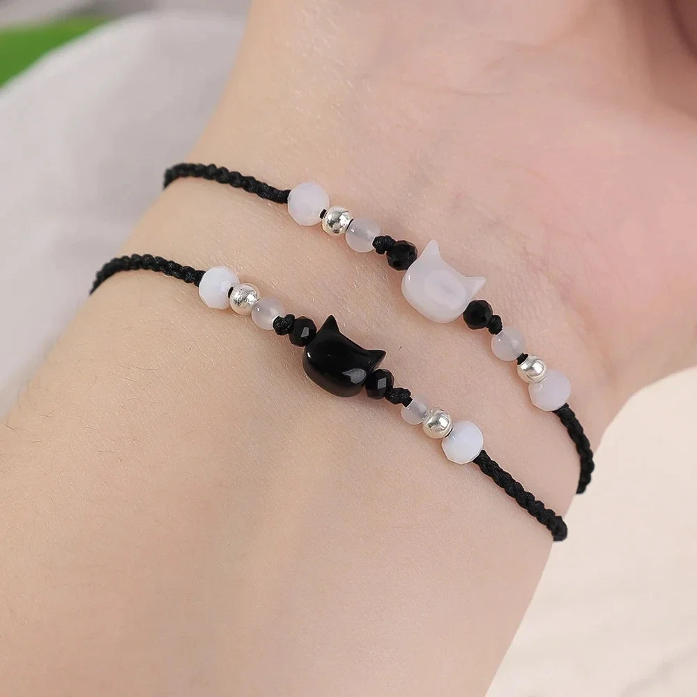 Black Obsidian Bracelets <br> Cat