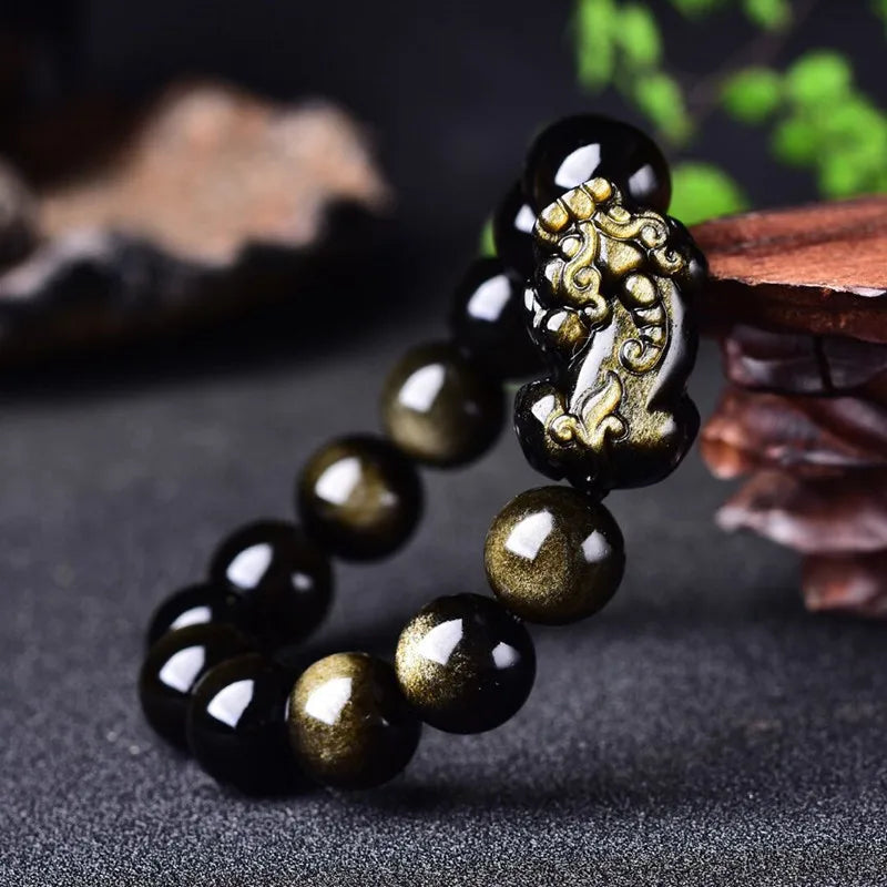 Feng Shui Black Obsidian Bracelet