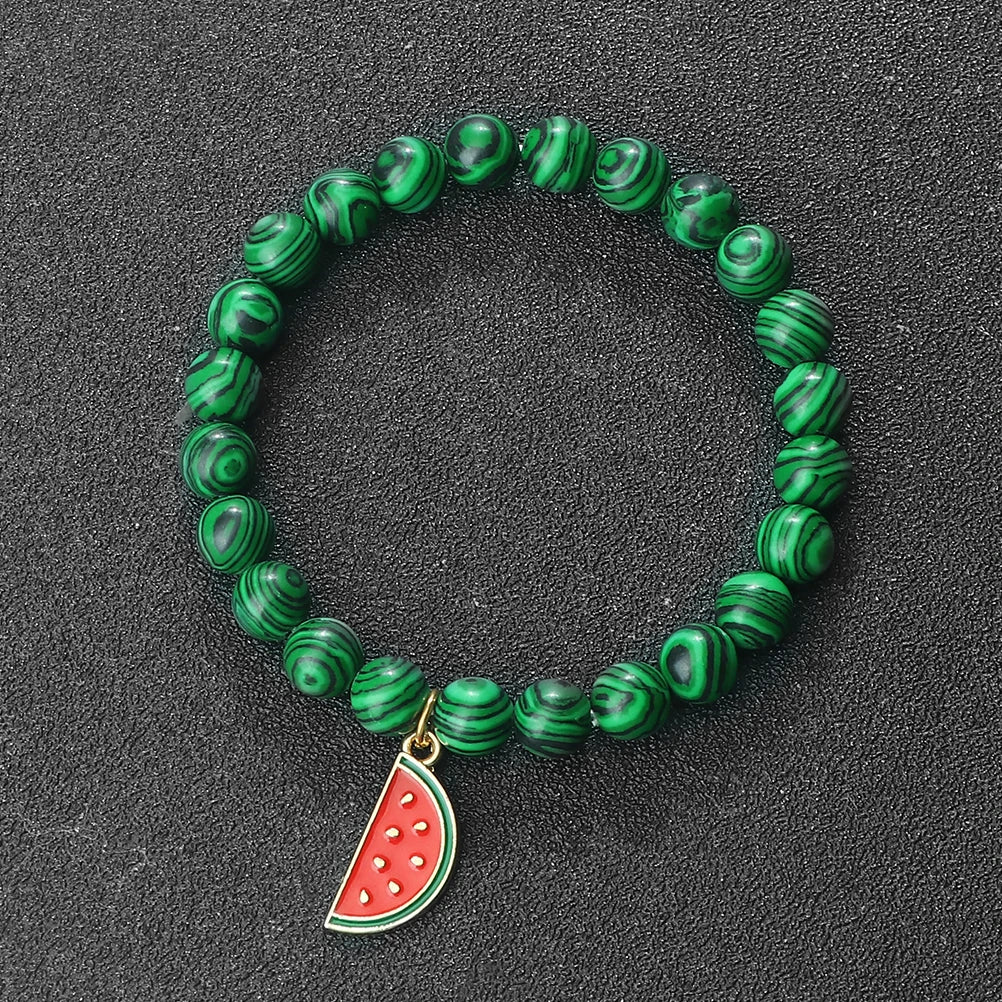 Bracelet Malachite <br> Watermelon