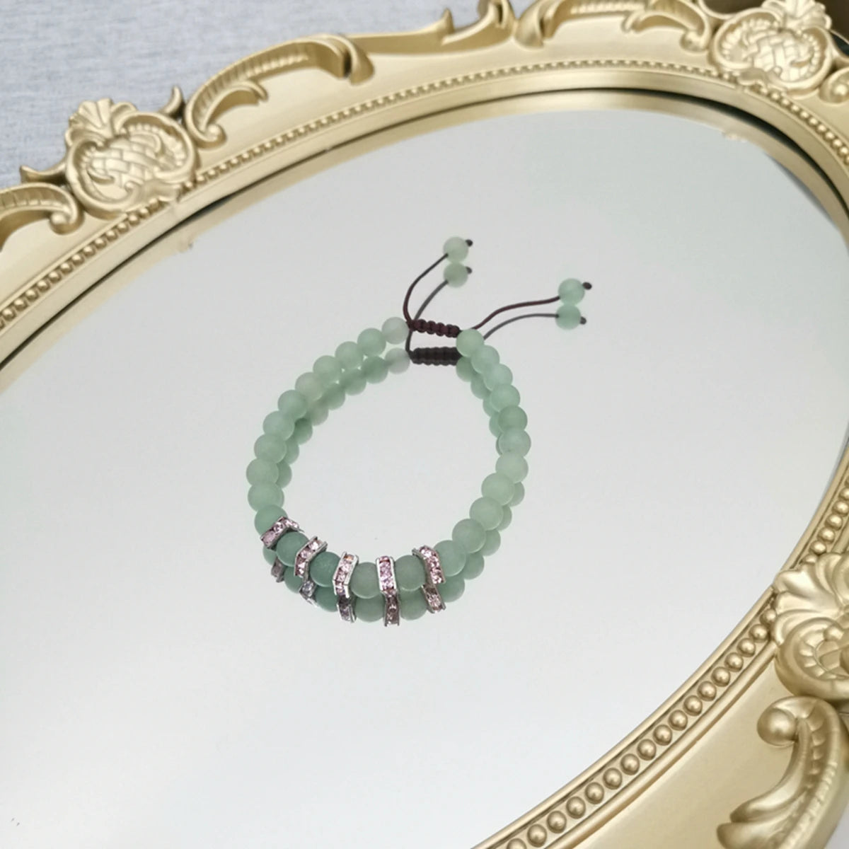 Bracelet en Aventurine <br> Adjustable