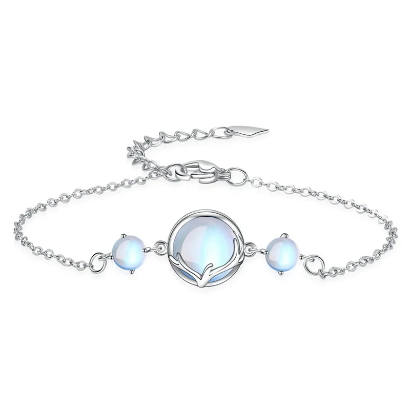 Silver Moonstone Bracelet