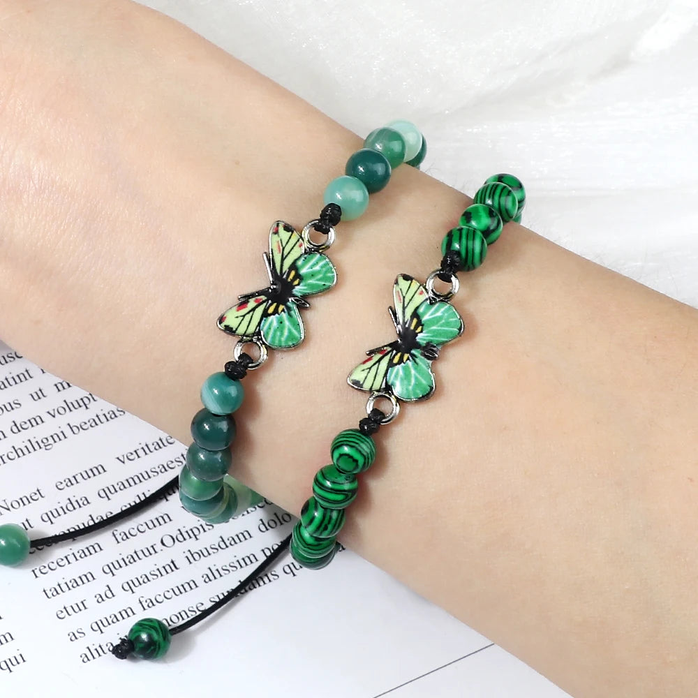 Malachite Bracelet <br> Butterfly