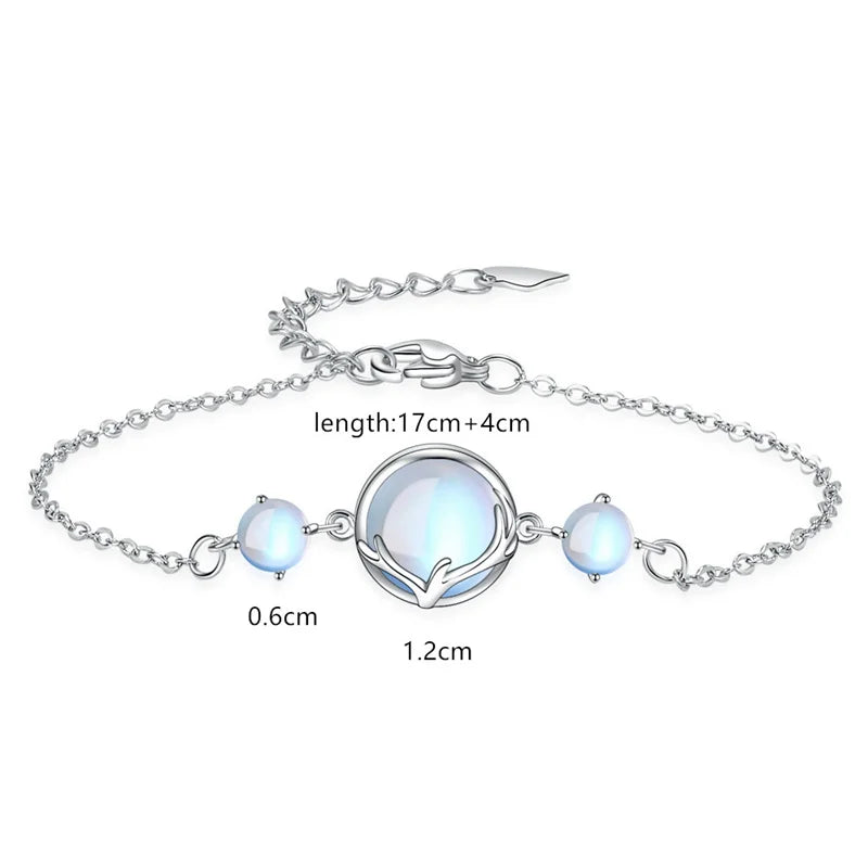 Silver Moonstone Bracelet