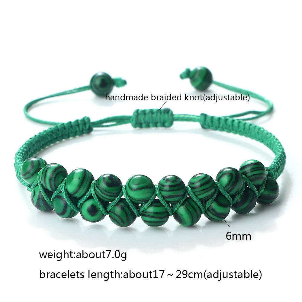 Bracelet Malachite Homme