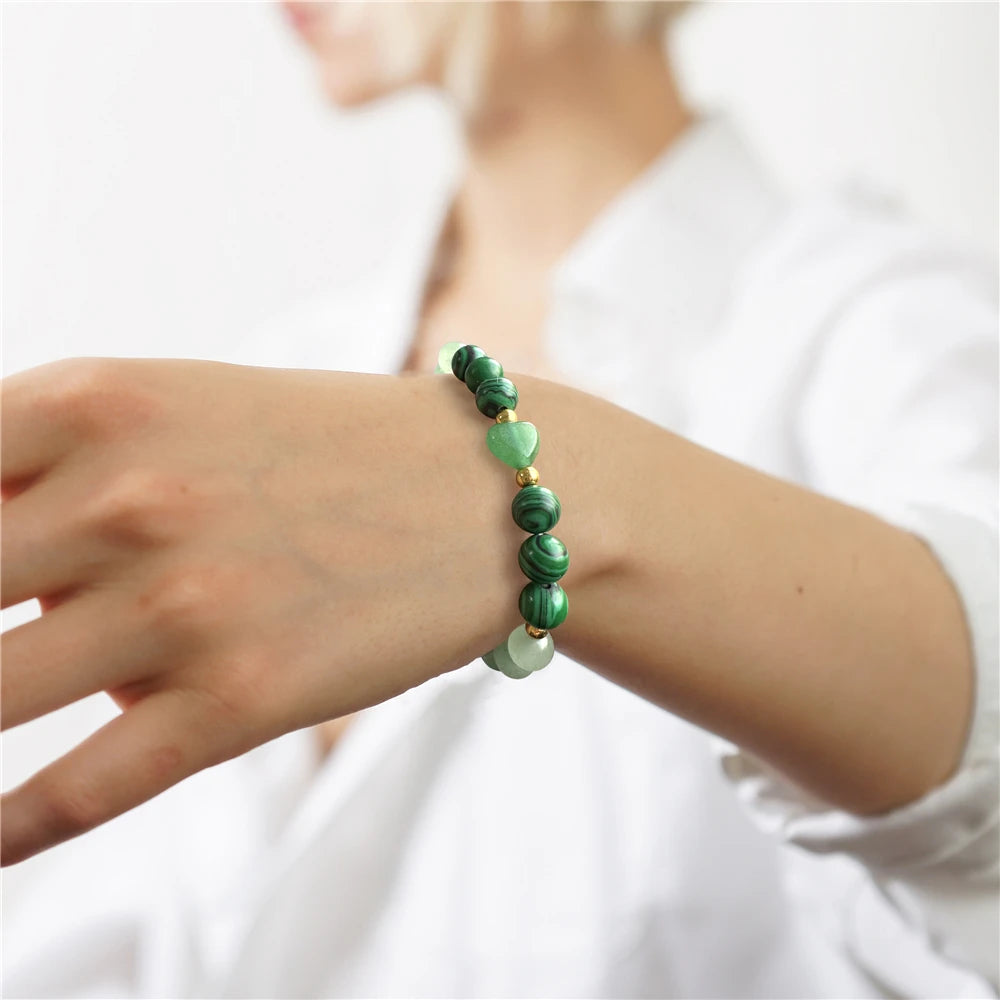 Aventurine Bracelets <br> Malachite