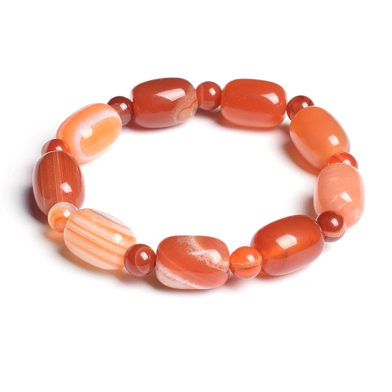 Orange Carnelian Bracelet – Positive Energy Charm