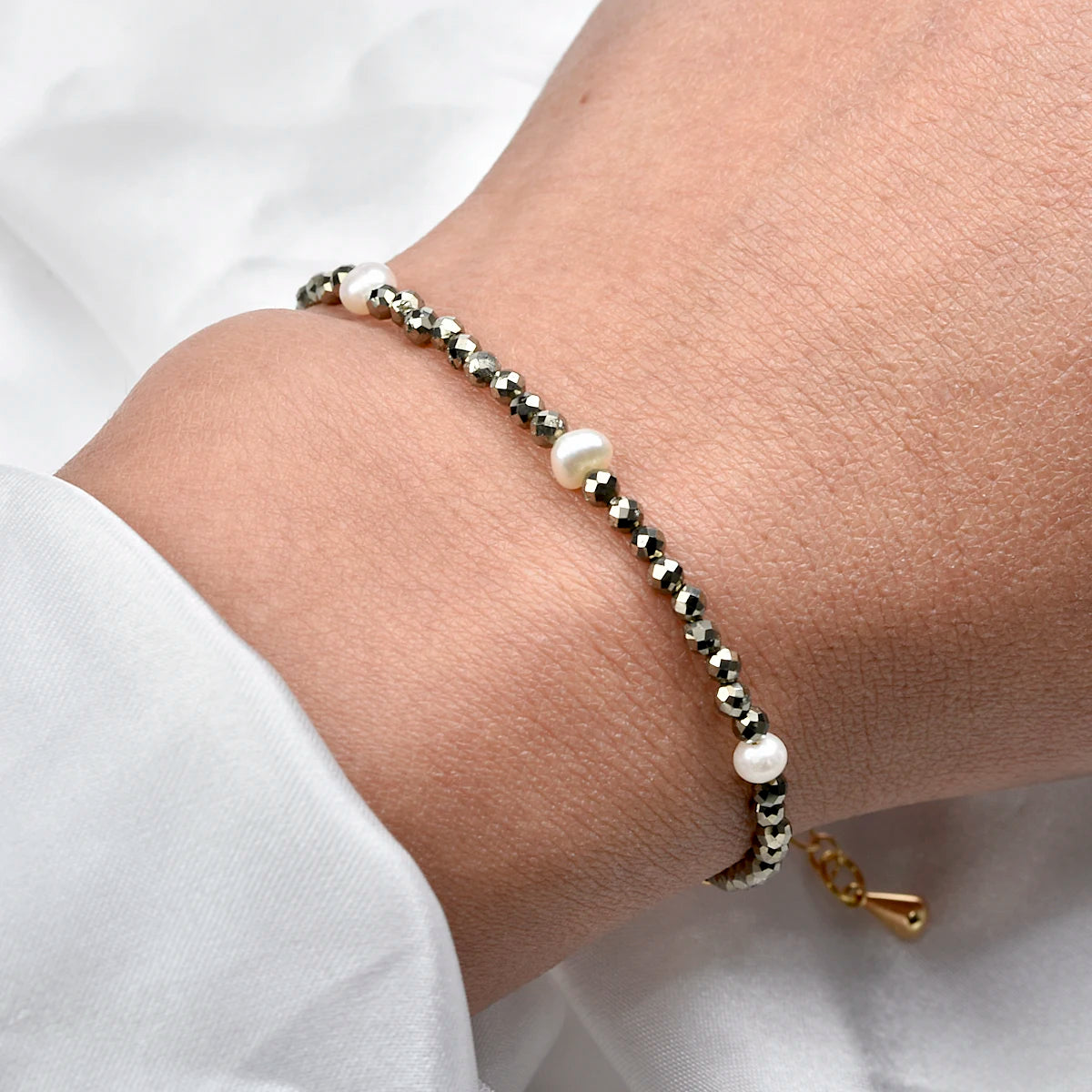 Genuine Pyrite Bracelet – Natural Energy & Protection