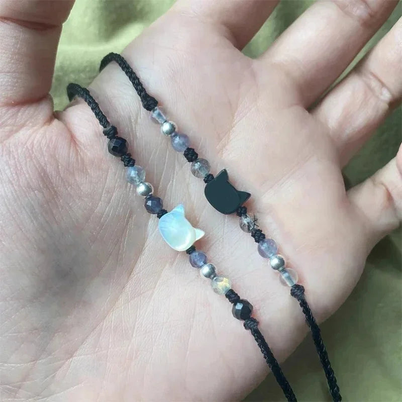 Black Obsidian Bracelets <br> Cat