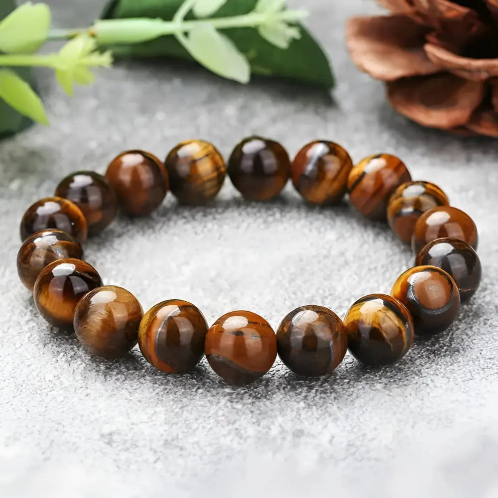 Strength & Balance | Men's Tiger Eye Bracelet