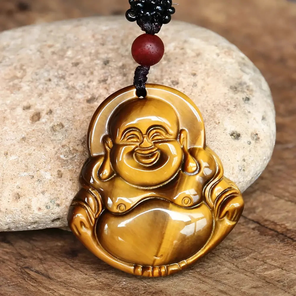 Tiger Eye Buddha Pendants