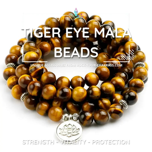 Tiger Eye Mala Beads