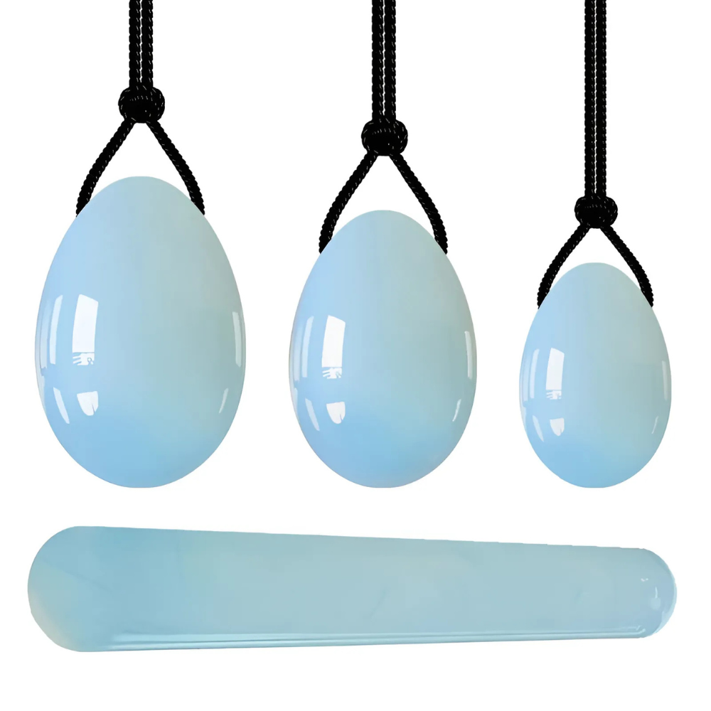 Yoni Egg Set Opal with Stick