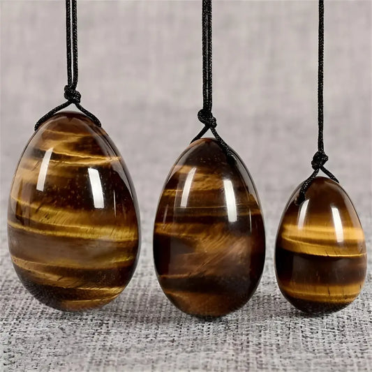 Yoni Egg Set in Tiger Eye Stones