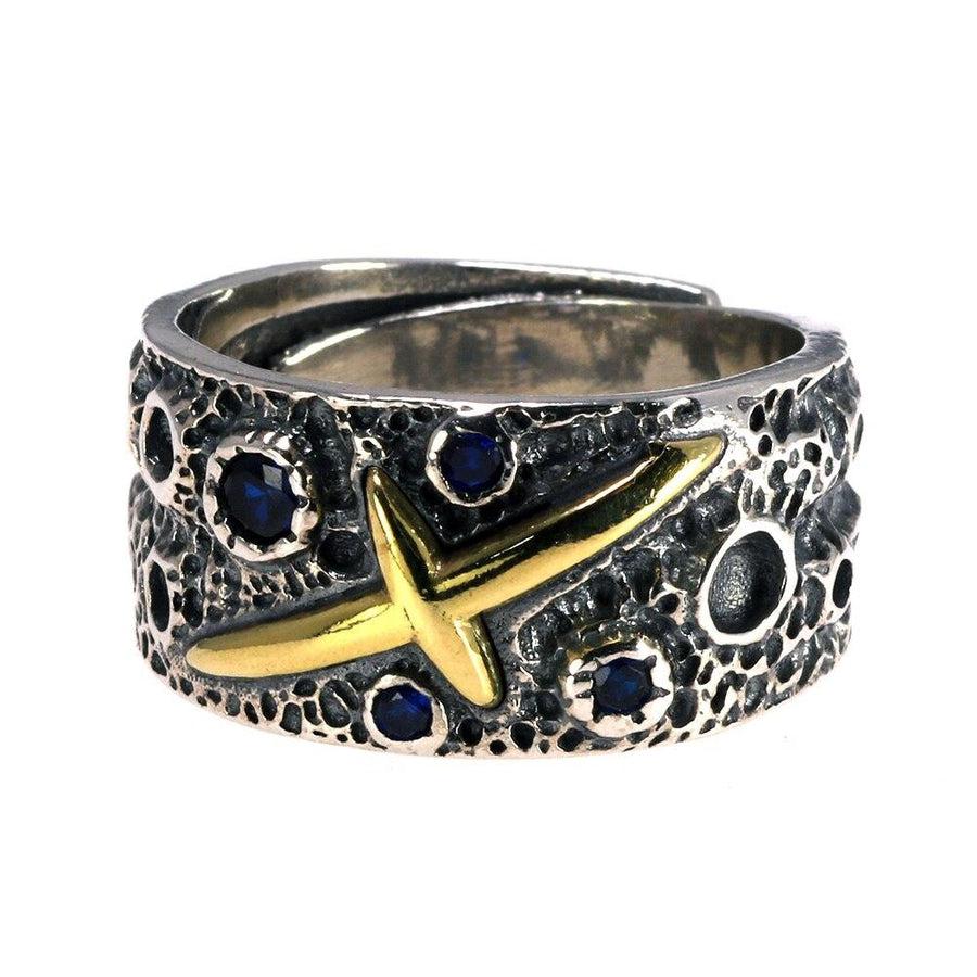 Blue Stone Star Ring