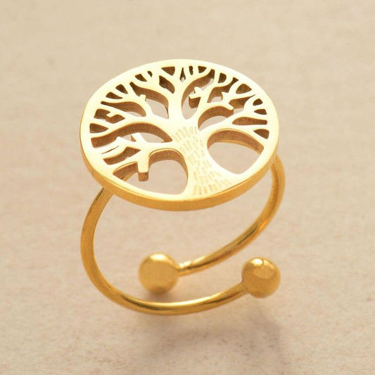 Tree of Life Open Ring - Adjustable