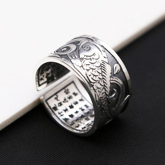 Silver Sutra Ring - Open Style