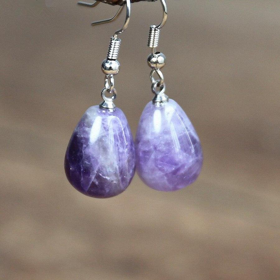 Dangle Amethyst Earrings