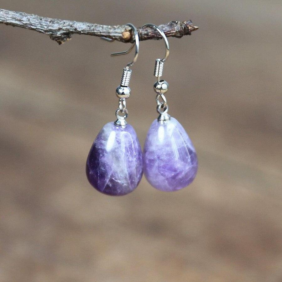 Dangle Amethyst Earrings