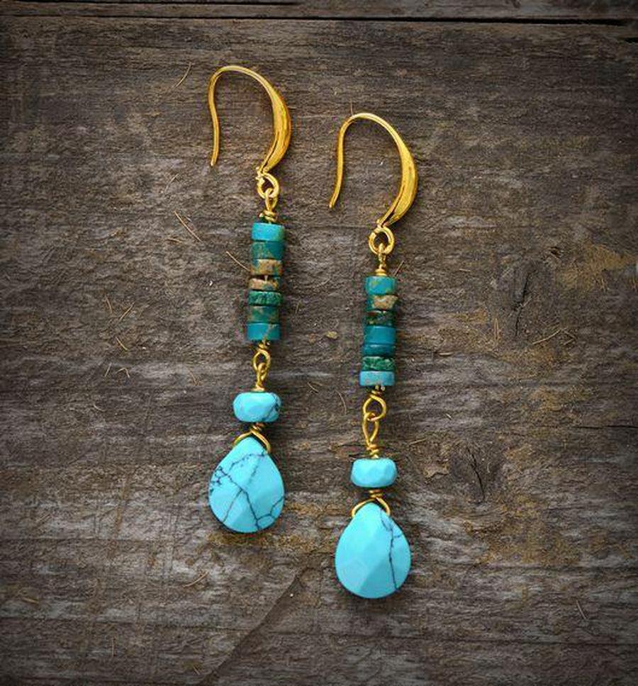 Turquoise Dangle Earrings for Self-Esteem