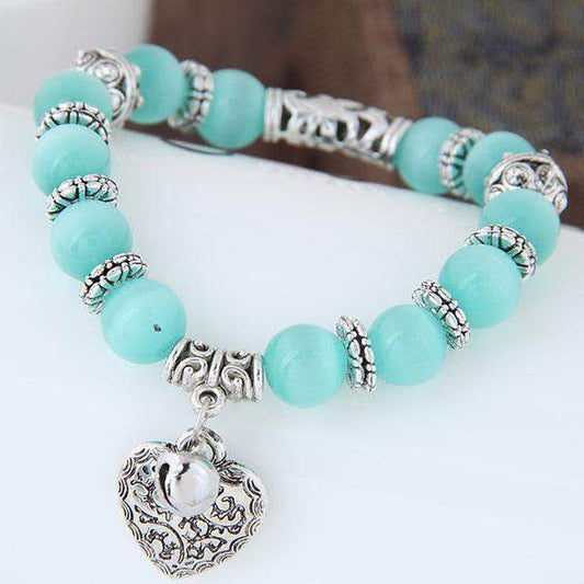 Blue Cat's Eye Love and Energy Bracelet