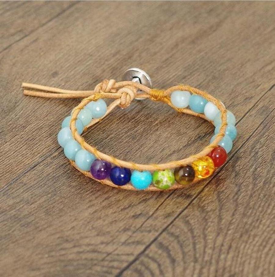 7 Chakra Love Bracelet with Amazonite