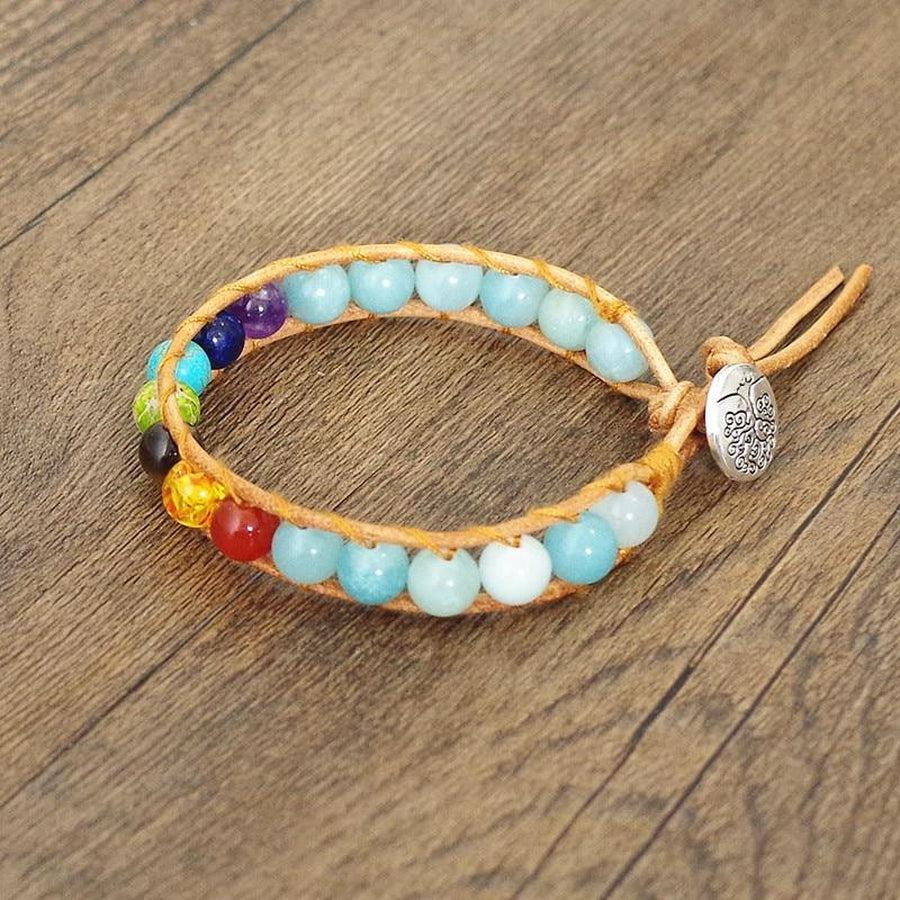 7 Chakra Love Bracelet with Amazonite