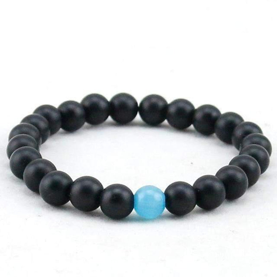 Onyx and Cat's Eye Stress Relief Bracelet