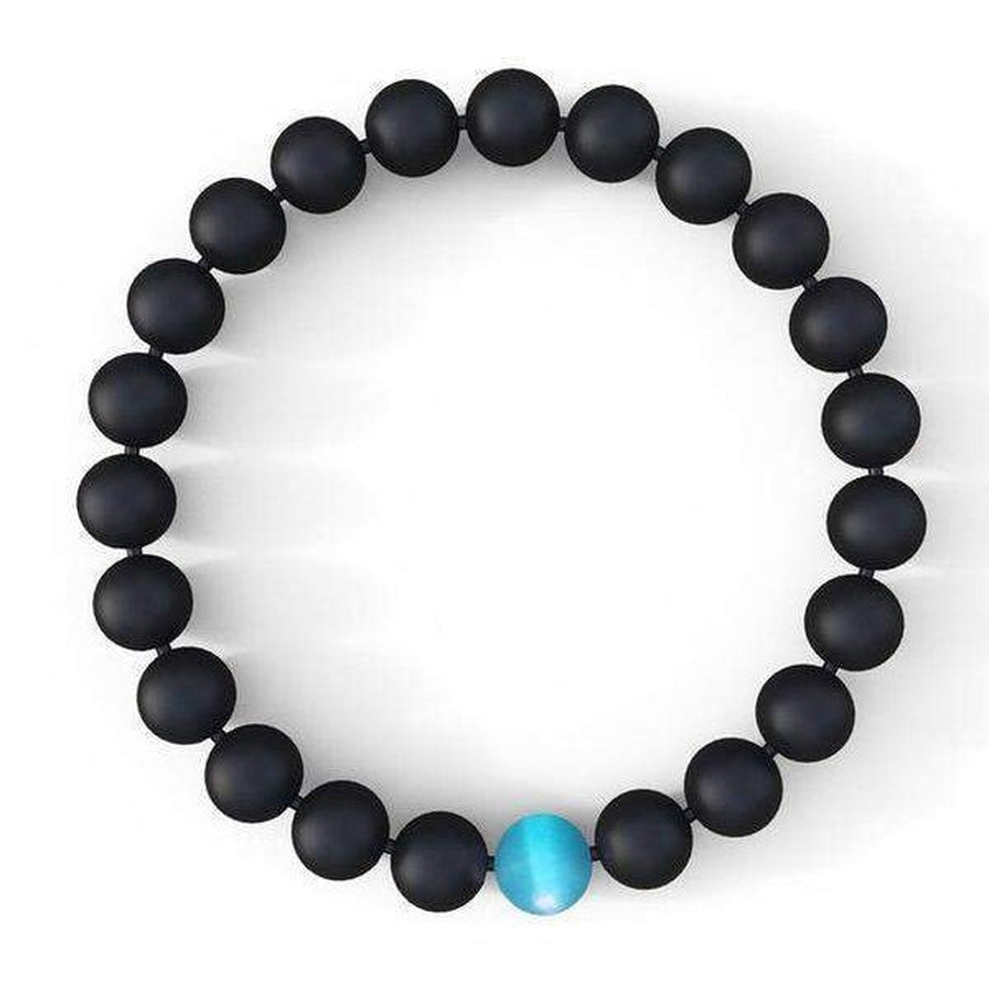 Onyx and Cat's Eye Stress Relief Bracelet