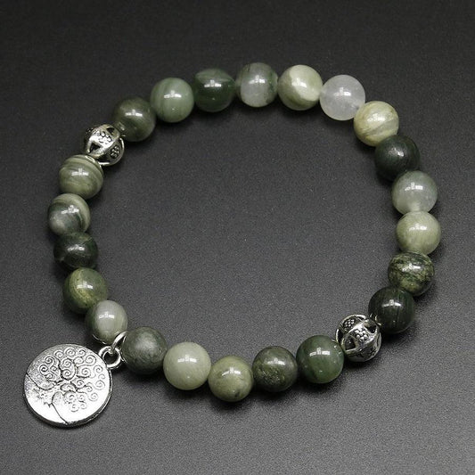 Green Onyx Tree of Life Bracelet