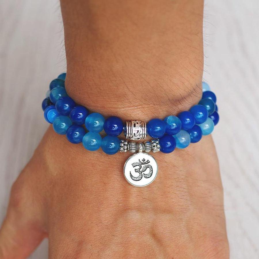 Blue Onyx Charm Bracelet