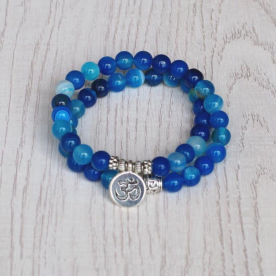 Blue Onyx Charm Bracelet