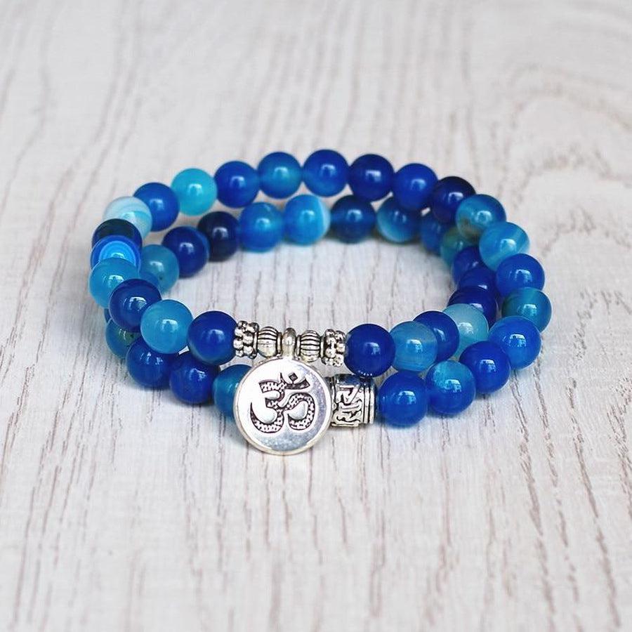 Blue Onyx Charm Bracelet