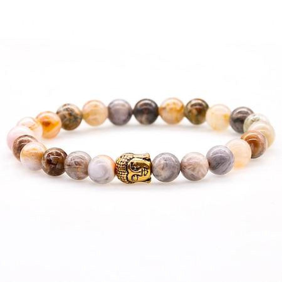 Onyx Buddha Bracelet for Calm and Strength