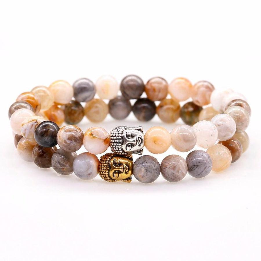 Onyx Buddha Bracelet for Calm and Strength