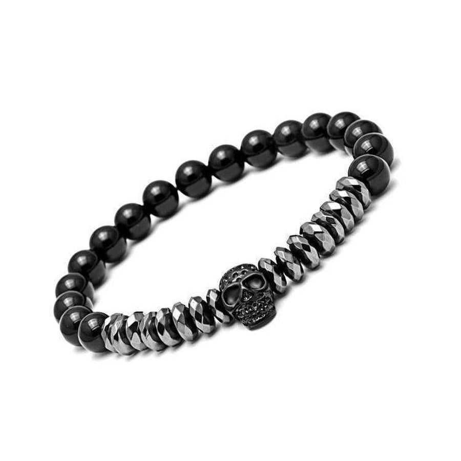 Titanium Hematite Men's Cuff Bracelet