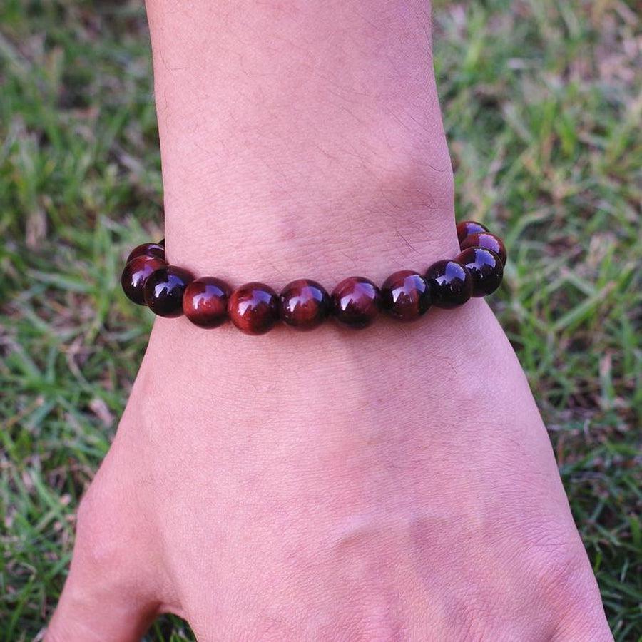 Protective bracelet with Tiger eye beads