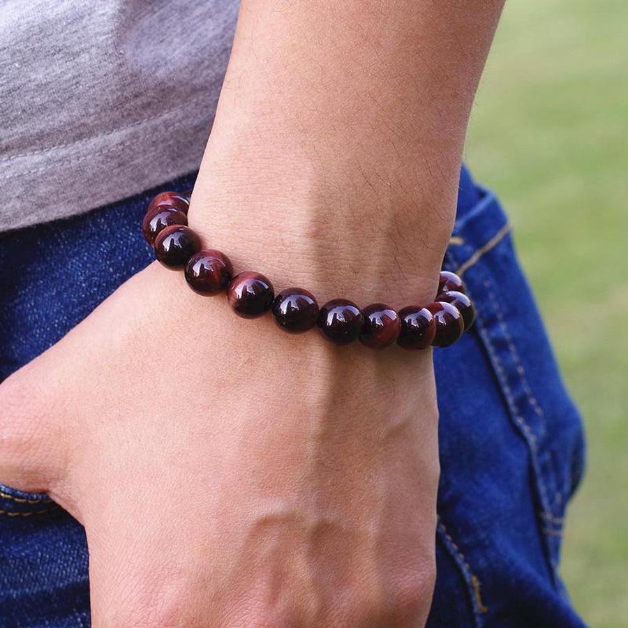 Protective bracelet with Tiger eye beads