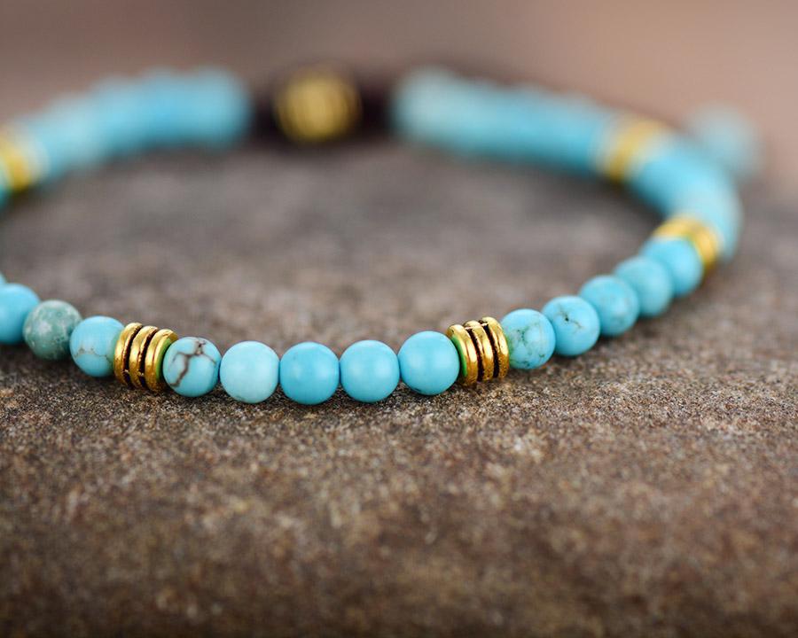 Natural Turquoise Lovers Bracelet