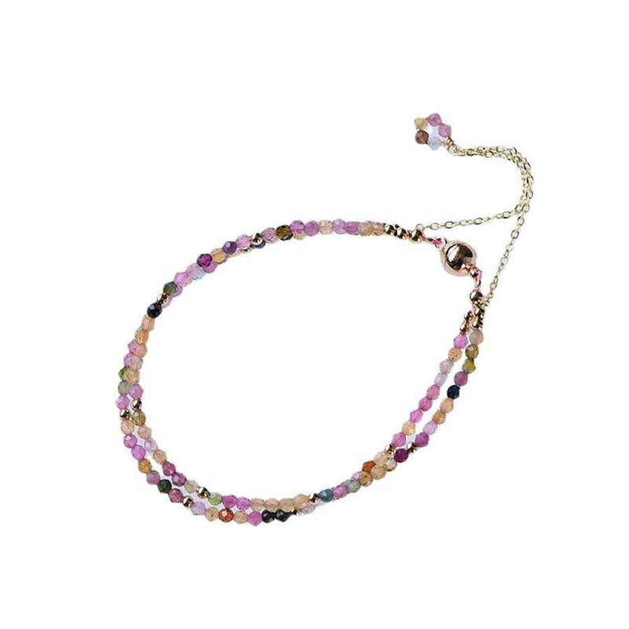 Two-Strand Multicolored Tourmaline Bracelet