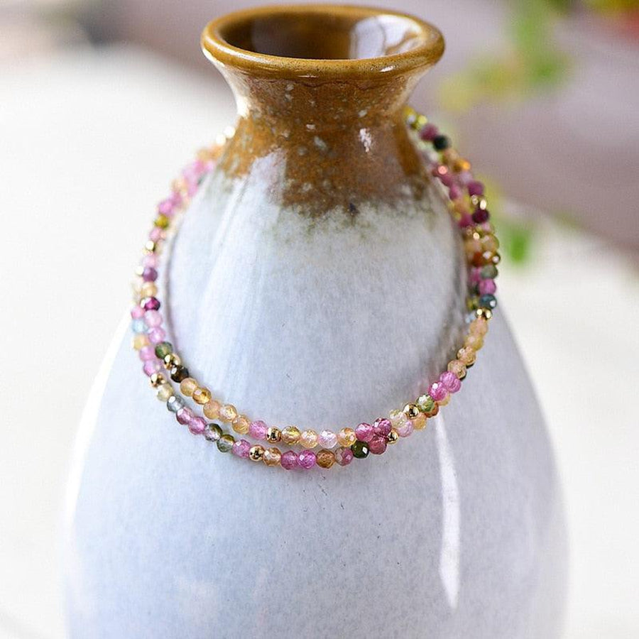 Two-Strand Multicolored Tourmaline Bracelet