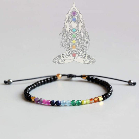 7 Chakra Rock Crystal Harmonizing Bracelet