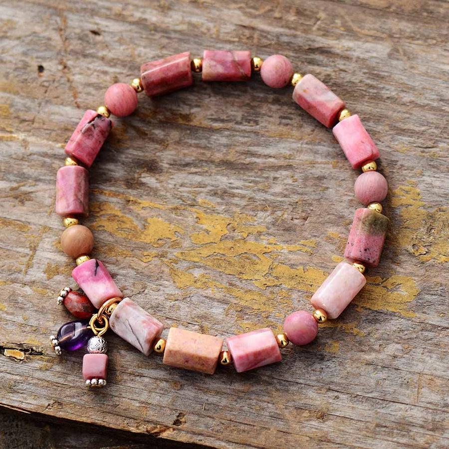 Soothing Energy | Pink Rhodonite Bracelet