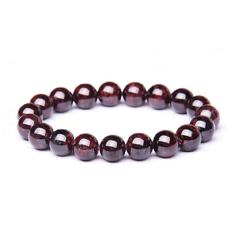 Garnet Stone Shamballa Bracelet