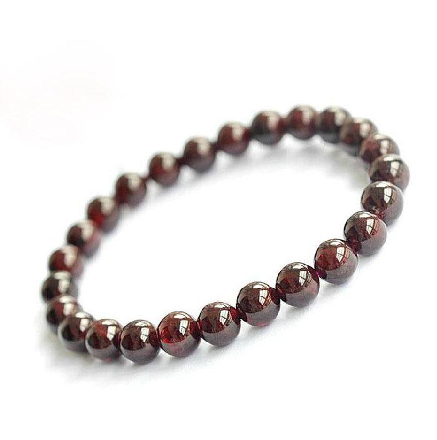 Garnet Stone Shamballa Bracelet