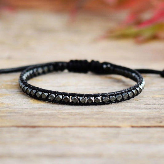 Hematite Faceted Bracelet