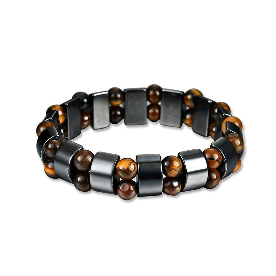 Hematite and Tiger's Eye Bracelet