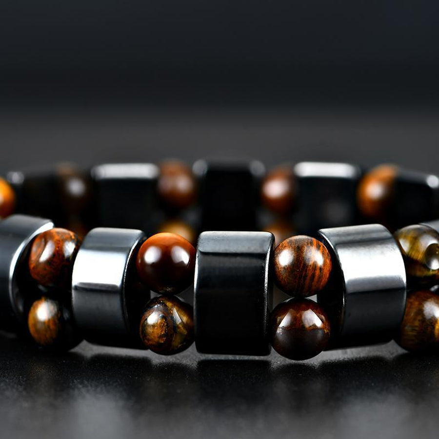 Hematite and Tiger's Eye Bracelet