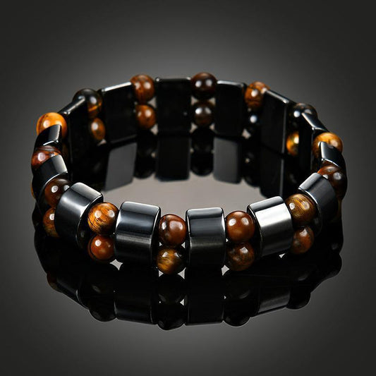 Hematite and Tiger's Eye Bracelet