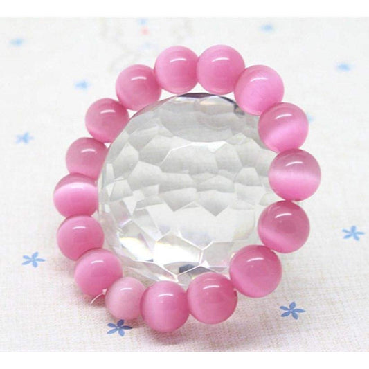 Andean Pink Opal Bracelet - Exquisite Beauty